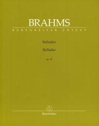 Brahms Ballades Op10 Kohn Piano Sheet Music Songbook