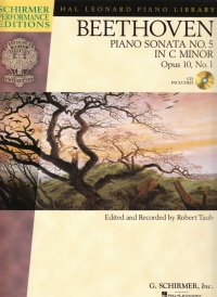 Beethoven Piano Sonata No 5 Cmin Op10 No 1 + Cd Sheet Music Songbook