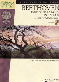 Beethoven Piano Sonata No 23 F Op57 + Cd Sheet Music Songbook