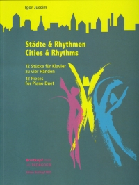 Jussim Cities & Rhythms 12 Pieces Piano Duet Sheet Music Songbook
