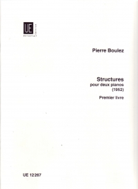 Boulez Structures 1st Book 2 Pianos 4 Hands Sheet Music Songbook