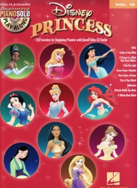 Beginning Piano Solo Play Along 10 Disney Princess Sheet Music Songbook