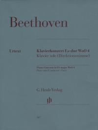 Beethoven Piano Concerto Eb Woo 4 Piano Solo Sheet Music Songbook