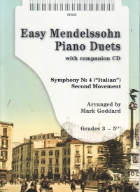 Easy Mendelssohn Piano Duets Goddard Sheet Music Songbook