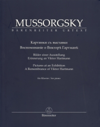Mussorgsky Pictures At An Exhibition Flamm Piano Sheet Music Songbook