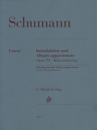 Schumann Introduction & Allegro Appassionato Op92 Sheet Music Songbook