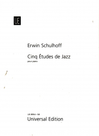 Schulhoff Funf Etudes Jazz Piano Sheet Music Songbook