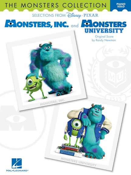 Monsters Collection Disney Pixar Piano Solo Sheet Music Songbook