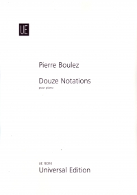 Boulez Douze Notations Piano Sheet Music Songbook
