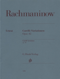 Rachmaninoff Corelli Variations Op42 Piano Sheet Music Songbook