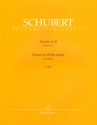 Schubert Sonata Bb D960 Litschauer Piano Sheet Music Songbook