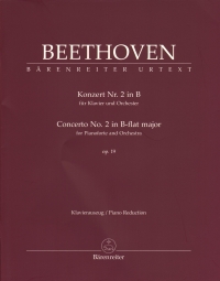 Beethoven Concerto No 2 Bb Op19 Piano Reduction Sheet Music Songbook