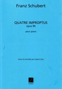 Schubert 4 Impromptus Op. 90 Lazare-levy Piano Sheet Music Songbook
