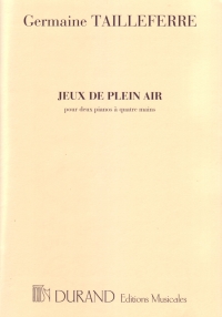 Tailleferre Jeux De Plein Air 2 Pianos Sheet Music Songbook