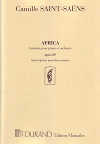 Saint-saens Africa (edition B) Piano Solo & Pf Red Sheet Music Songbook