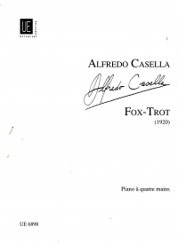 Casella Fox-trott Piano 4 Hands Sheet Music Songbook