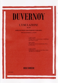 Duvernoy Lemulazione Op. 314 Piano 4 Hands Sheet Music Songbook