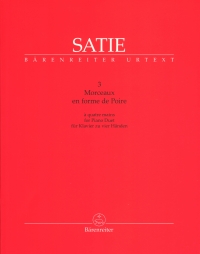 Satie 3 Morceaux En Forme De Poire Piano Duet Sheet Music Songbook