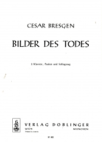 Bresgen Bilder Des Todes 2 Pianos Timpani & Perc Sheet Music Songbook