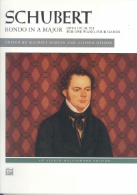 Schubert Rondo Amaj Op107 D951 Piano Duet Sheet Music Songbook