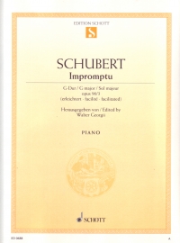 Schubert Impromptu Op90 No 3 Simplified Key G Sheet Music Songbook