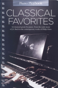 Piano Playbook Classical Favorites Sheet Music Songbook