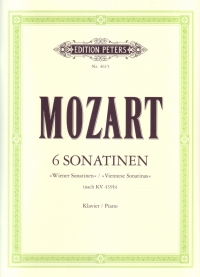 Mozart 6 Viennese Sonatinas Volgar Piano Solo Sheet Music Songbook