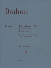 Brahms Piano Concerto No 2 Op83 2 Pianos Sheet Music Songbook