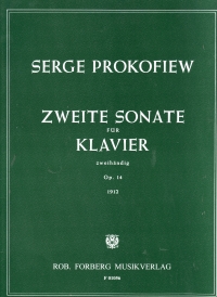Prokofiev Piano Sonata No 2 Op14/2 Piano Sheet Music Songbook