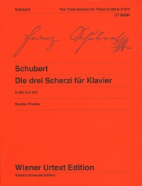 Schubert The Three Scherzi D593 D570 Piano Sheet Music Songbook
