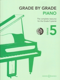 Grade By Grade Piano Grade 5 + Cd Farrington Sheet Music Songbook