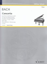 Bach J S Concerto F Minor Bwv 1056   2 Pianos Sheet Music Songbook