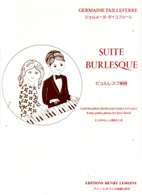 Tailleferre Suite Burlesque Piano Duet Sheet Music Songbook