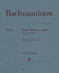 Rachmaninoff Etude Tableau Op39 No 5 Piano Sheet Music Songbook