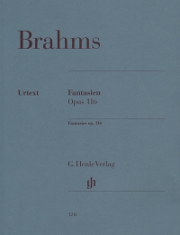 Brahms Fantasies Op116 Eich Piano Sheet Music Songbook