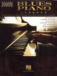 Blues Piano Legends Artist Transcriptions Sheet Music Songbook