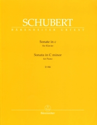 Schubert Sonata Cmin D958 Piano Sheet Music Songbook