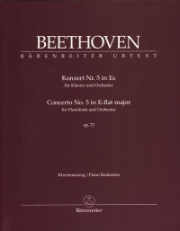 Beethoven Concerto No 5 Op73 Eb Piano Reduction Sheet Music Songbook
