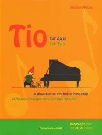 Tio For Two Strecke 28 Pieces For Piano Duet Sheet Music Songbook