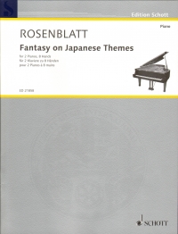 Rosenblatt Fantasy On Japanese Themes 2 Pf 8 Hands Sheet Music Songbook