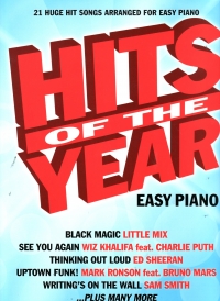 Hits Of The Year 2015 Easy Piano Sheet Music Songbook