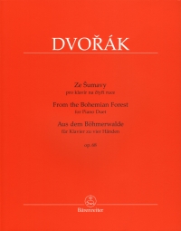 Dvorak From The Bohemian Forest Op68 Piano Duet Sheet Music Songbook