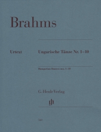 Brahms Hungarian Dances 1-10 Piano Revised Sheet Music Songbook