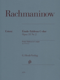 Rachmaninoff Etude Tableaux C Op33 No 2 Piano Sheet Music Songbook