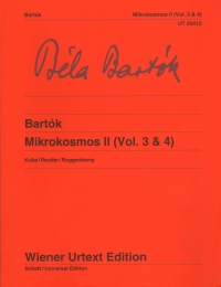 Bartok Mikrokosmos Ii Vols 3 & 4 Piano Sheet Music Songbook