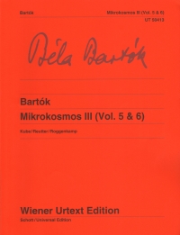 Bartok Mikrokosmos Iii Vols 5 & 6 Piano Sheet Music Songbook