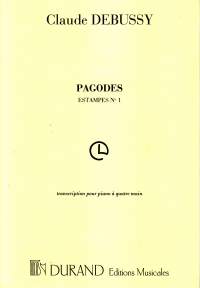 Debussy Pagodes Piano 4-hands Sheet Music Songbook