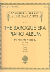 Baroque Era Piano Album Sheet Music Songbook