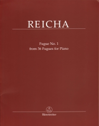 Reicha Fugue No 1 From 36 Fugues For Piano Sheet Music Songbook