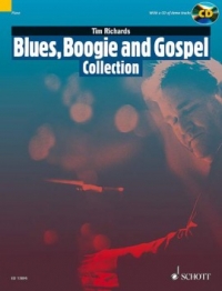 Blues Boogie & Gospel Collection Richards Piano+cd Sheet Music Songbook